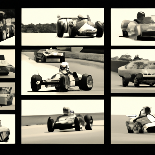 A vintage montage of racers and cars from Virginia Motorsports."