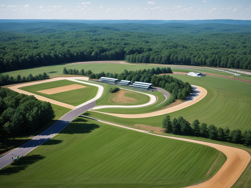 Vintage and current photos of Virginia International Raceway.
 in Photorealism style